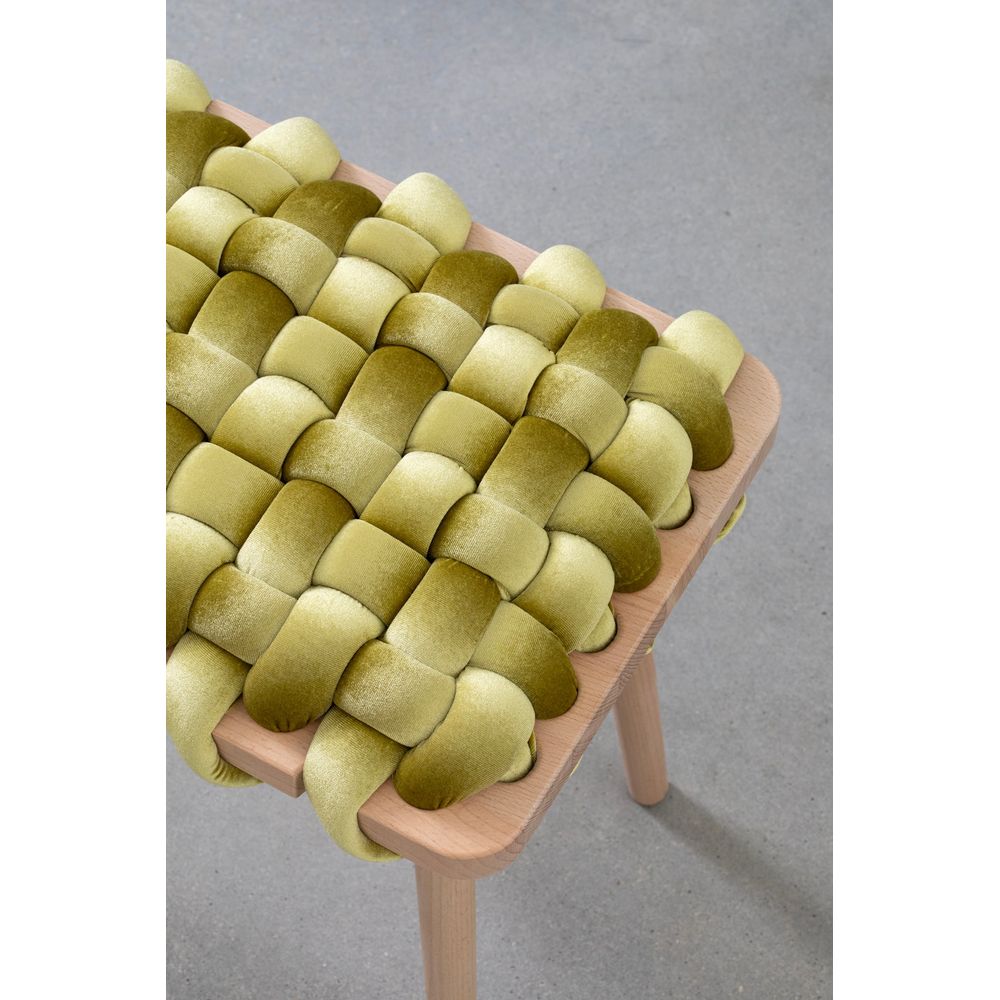 Benches Citron Velvet Woven Bench