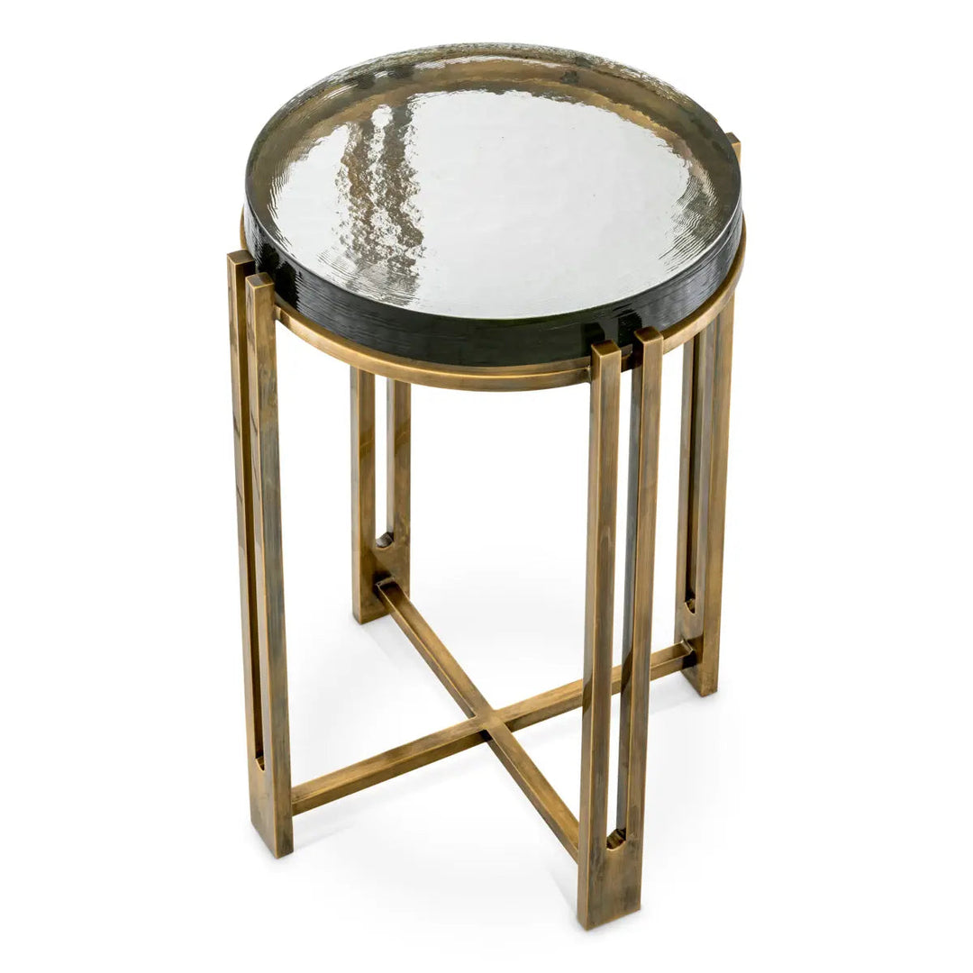 Side Table Claremont Vintage Brass Finish - image 2