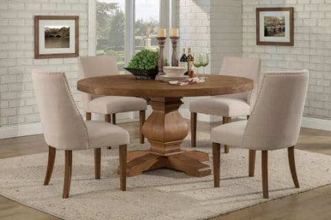 Kensington Round Dining Table-Alpine Furniture-Alpine-2668-25-Dining Tables-2-France and Son