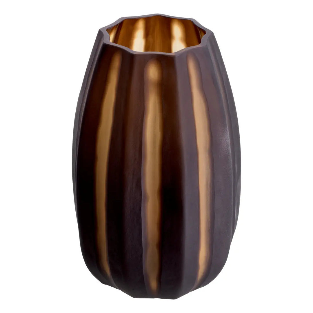 Vase Tiara S Dark Brown Glass - image 2