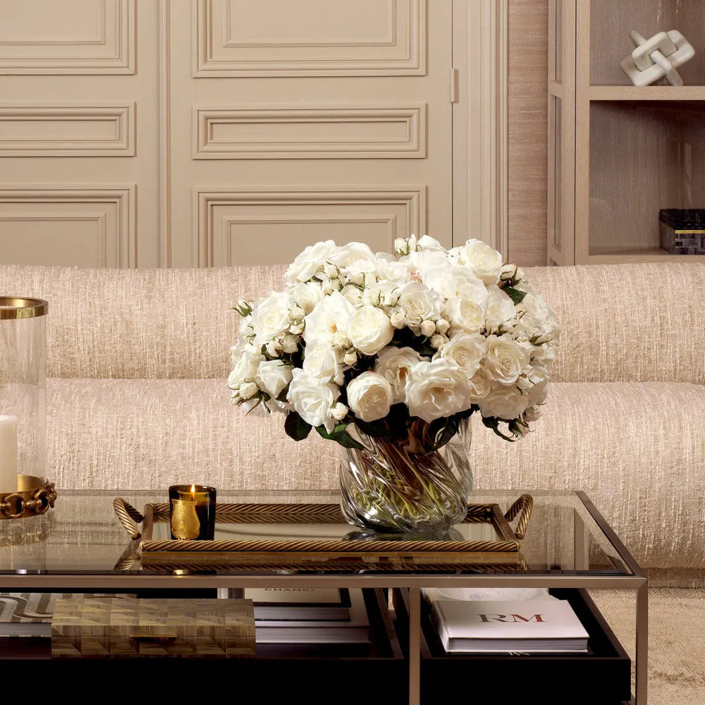 Bouquet Of Peonies White Tones Real Touch 48 Pcs/2 Varieties - image 2