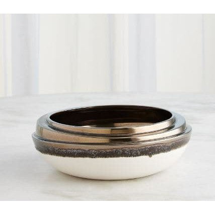 Slant Stack Bowl-Reactive Bronze-Global Views-GVSA-1.10988-Decor-2-France and Son