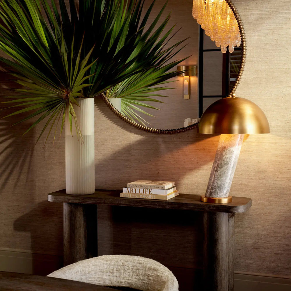 Console Table Lindbrook Silverstone Oak Veneer - image 2