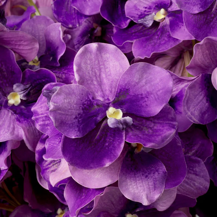 Bouquet Of Vanda Orchids Purple Real Touch 24 Pcs - image 2