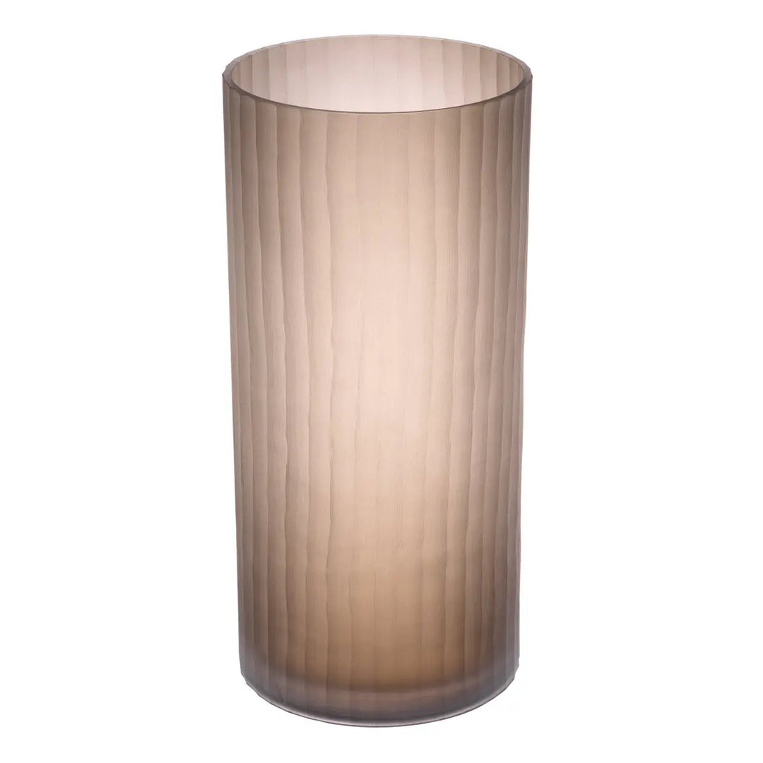 Vase Haight S Frosted Brown Glass - image 2