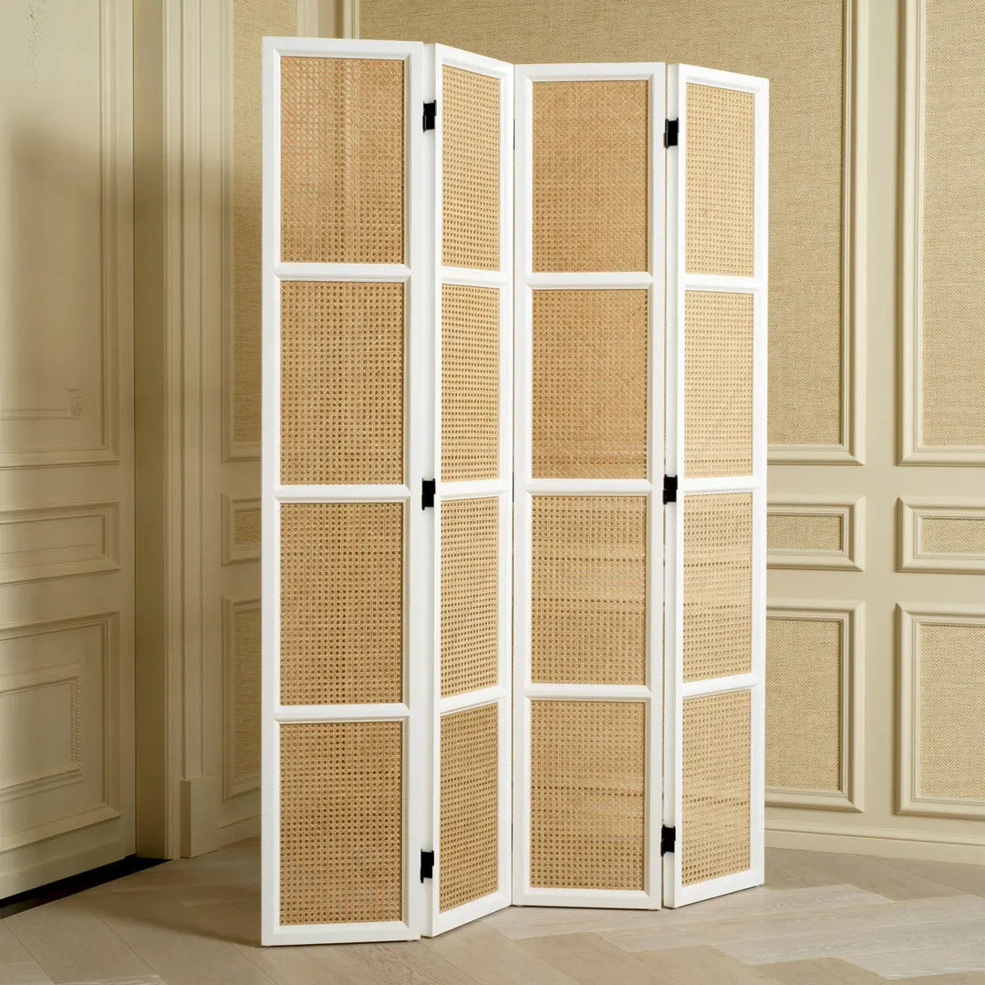 Folding Screen Bahamas Piano White Finish - image 2