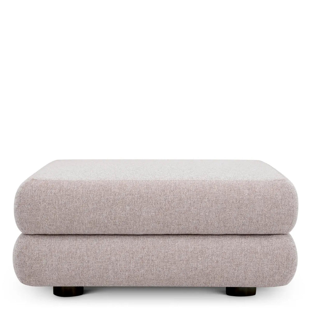 Outdoor Modular Sofa Malaga Mauritius Light Grey - Ottoman - image 2