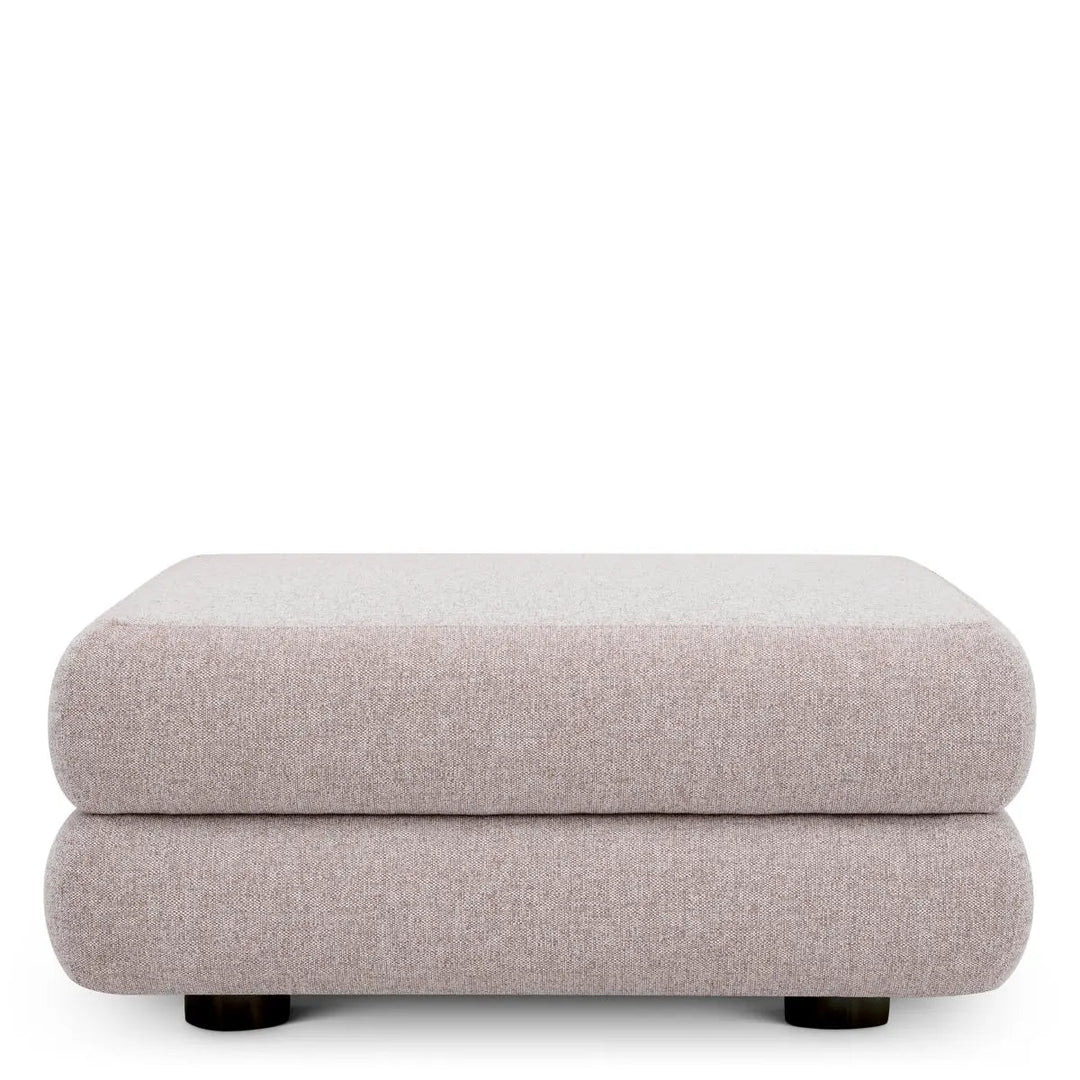 Outdoor Modular Sofa Malaga Mauritius Light Grey - Ottoman - image 2