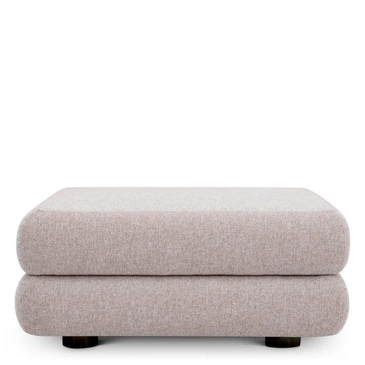 Outdoor Modular Sofa Malaga Mauritius Light Grey - Ottoman - image 2