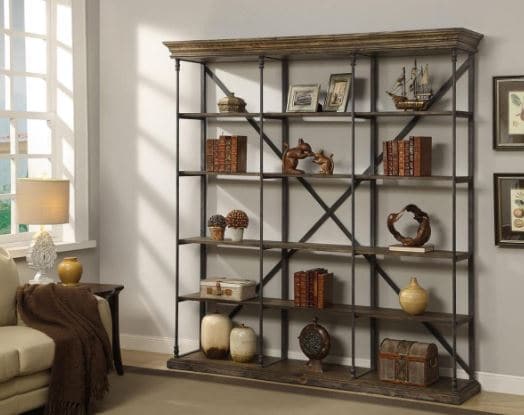Henry Corbin Large Bookcase-Coast2Coast Home-C2CA-67462-Bookcases & Cabinets-2-France and Son
