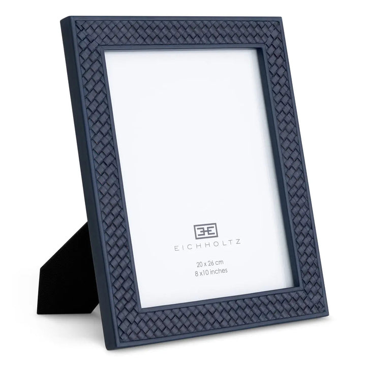 Picture Frame Nivo Blue Leather Set Of 2 - image 2