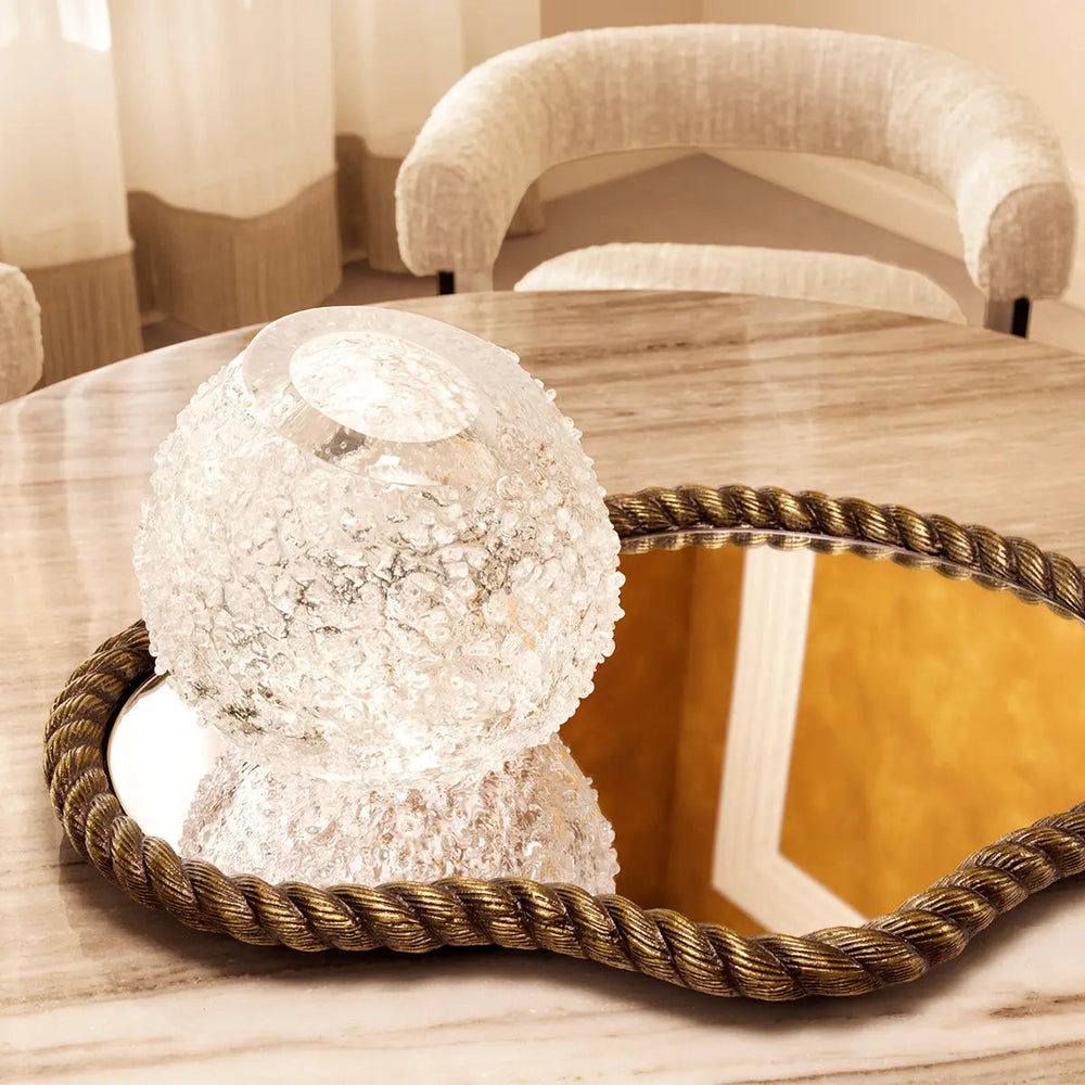 Vase Opulent Clear Glass - image 2