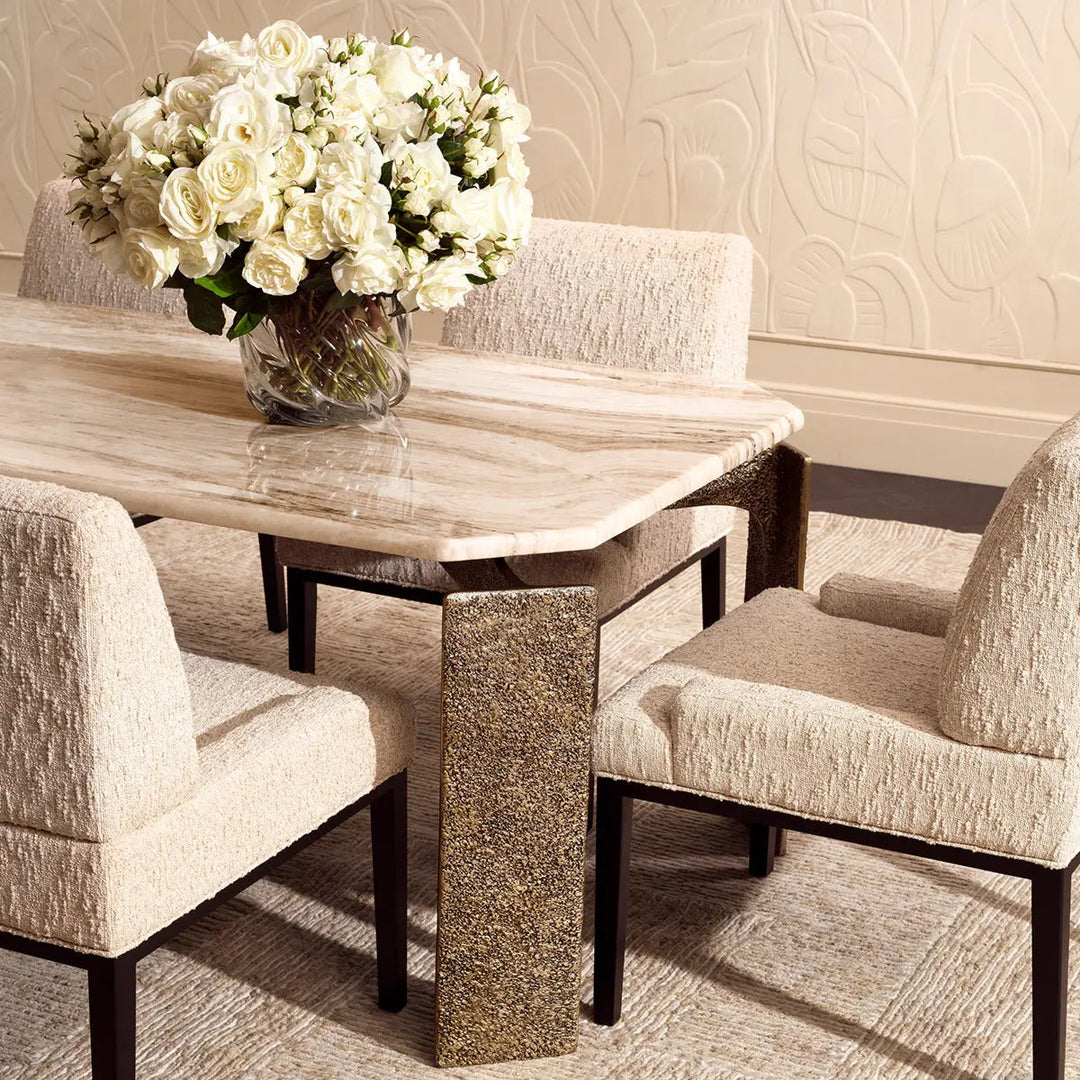 Dining Table Bodega Rectangular Antique Brass Finish - image 2