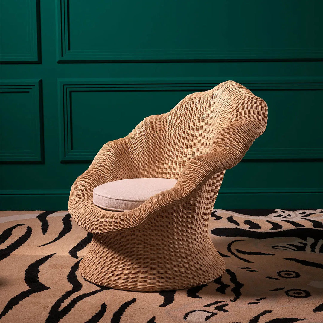 Lounge Chair Somerly Natural Rattan Sentier Cream - image 2