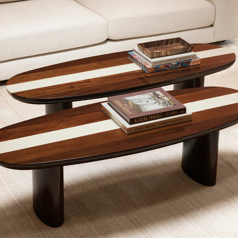 Coffee Table Jenson Mahogany Wood High Gloss - image 2