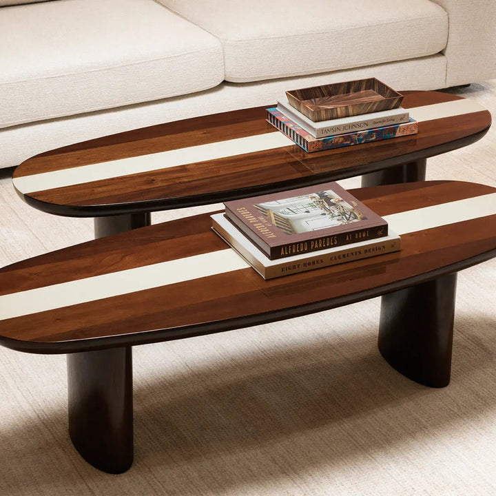 Coffee Table Jenson Mahogany Wood High Gloss - image 2