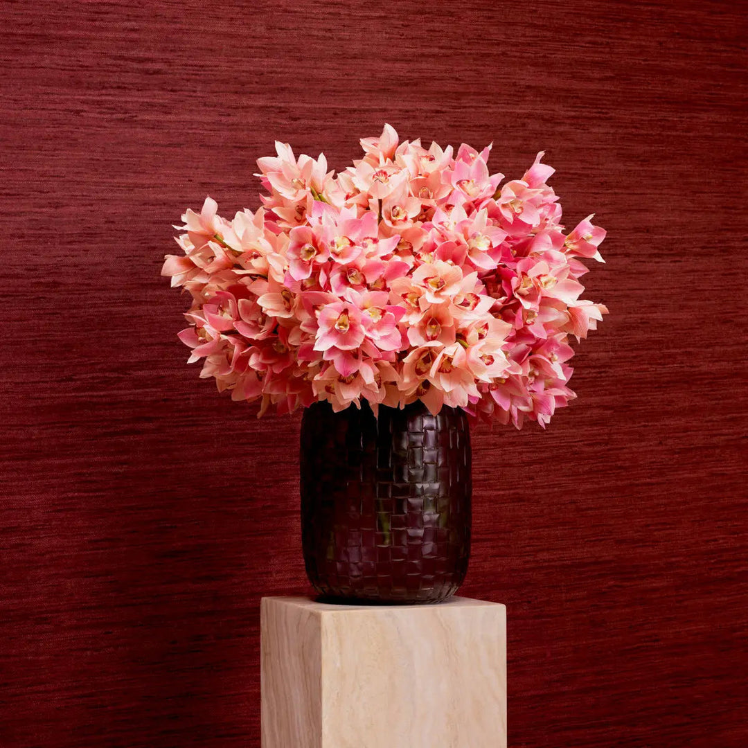 Bouquet Of Cymbidium Orchids Pink And Peach Tones Real Touch 36 Pcs/2Varieties - image 2