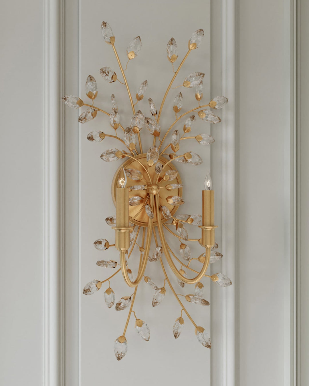 Wall Lighting Forget-Me-Not Gold Wall Sconce