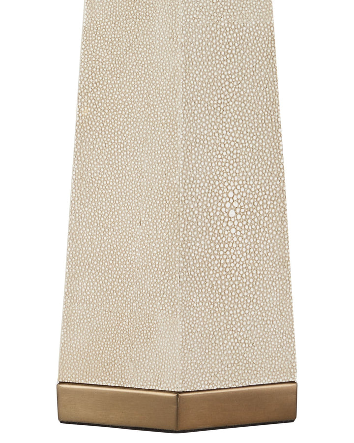 Table Lamps Galuchat Ivory Tapered Table Lamp