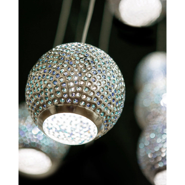 Giro 15-Light Round Multi-Drop Pendant