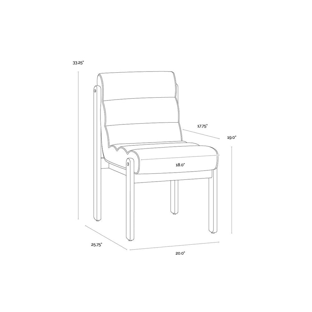 Bertie Dining Chair - Geralt Linen