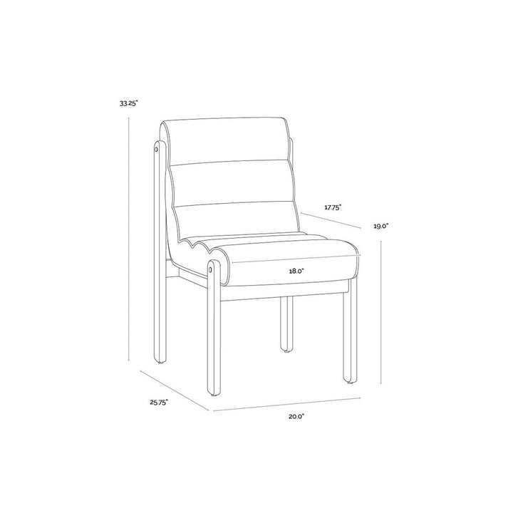 Bertie Dining Chair - Geralt Linen