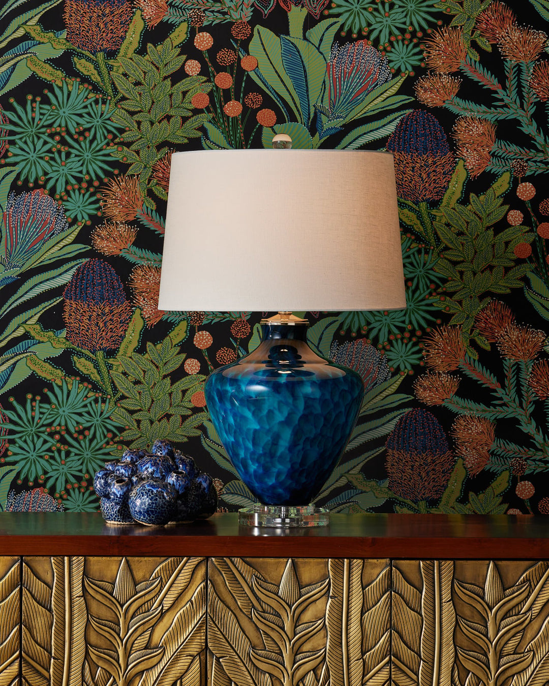 Table Lamps Sapphire Blue Table Lamp
