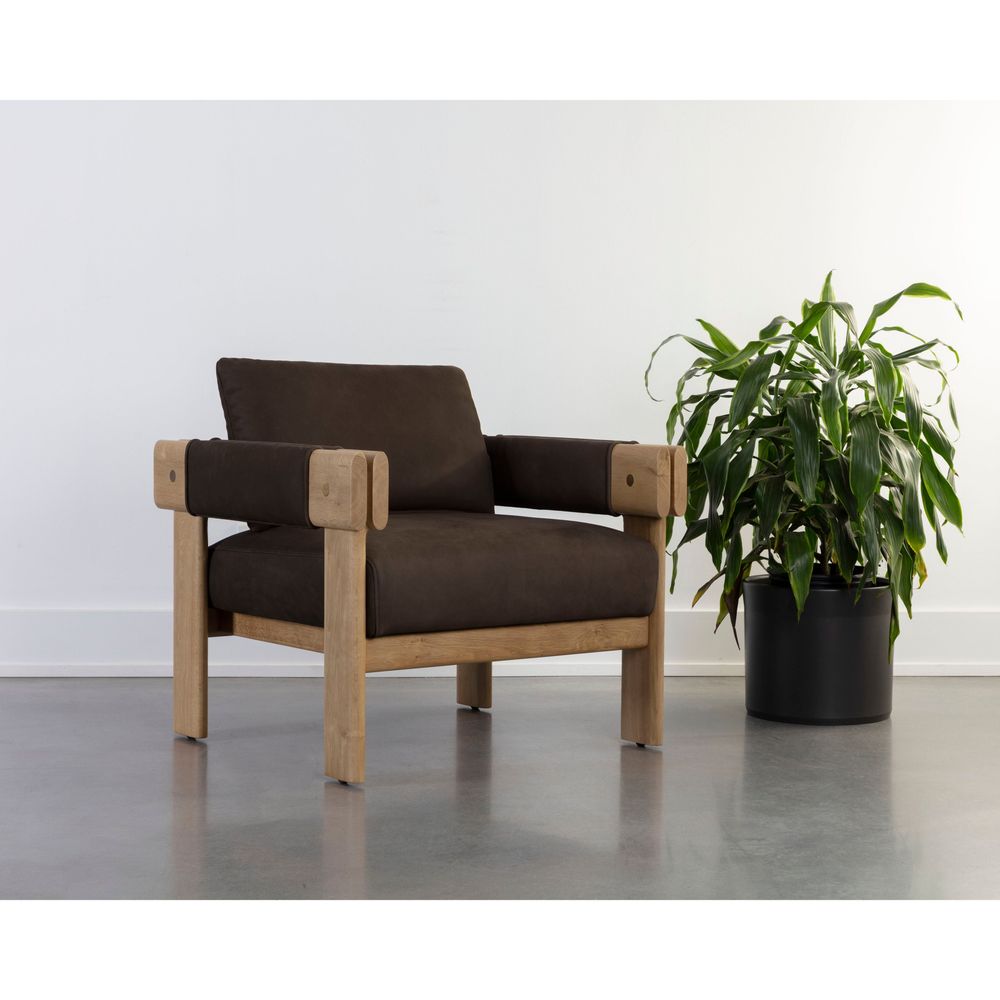 Lounge Chairs Carmichael Lounge Chair - Nubuck Cocoa Leather