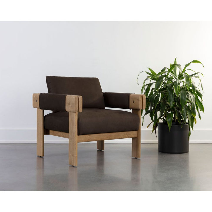 Lounge Chairs Carmichael Lounge Chair - Nubuck Cocoa Leather