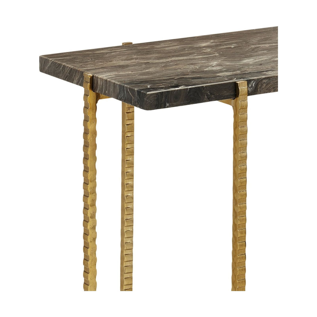 Flying Marble Gold Side Table