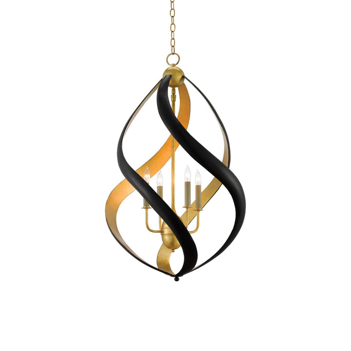 Trephine Black & Gold Chandelier