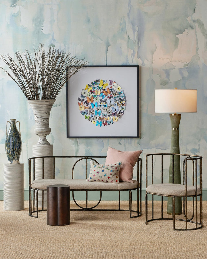 Side Tables Trebol Bronze Accent Table