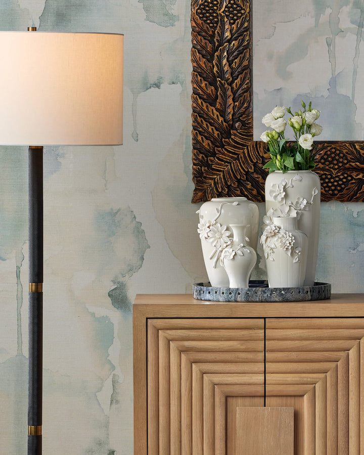 Serveware: Trays Freya Floral Jade Marble Tray