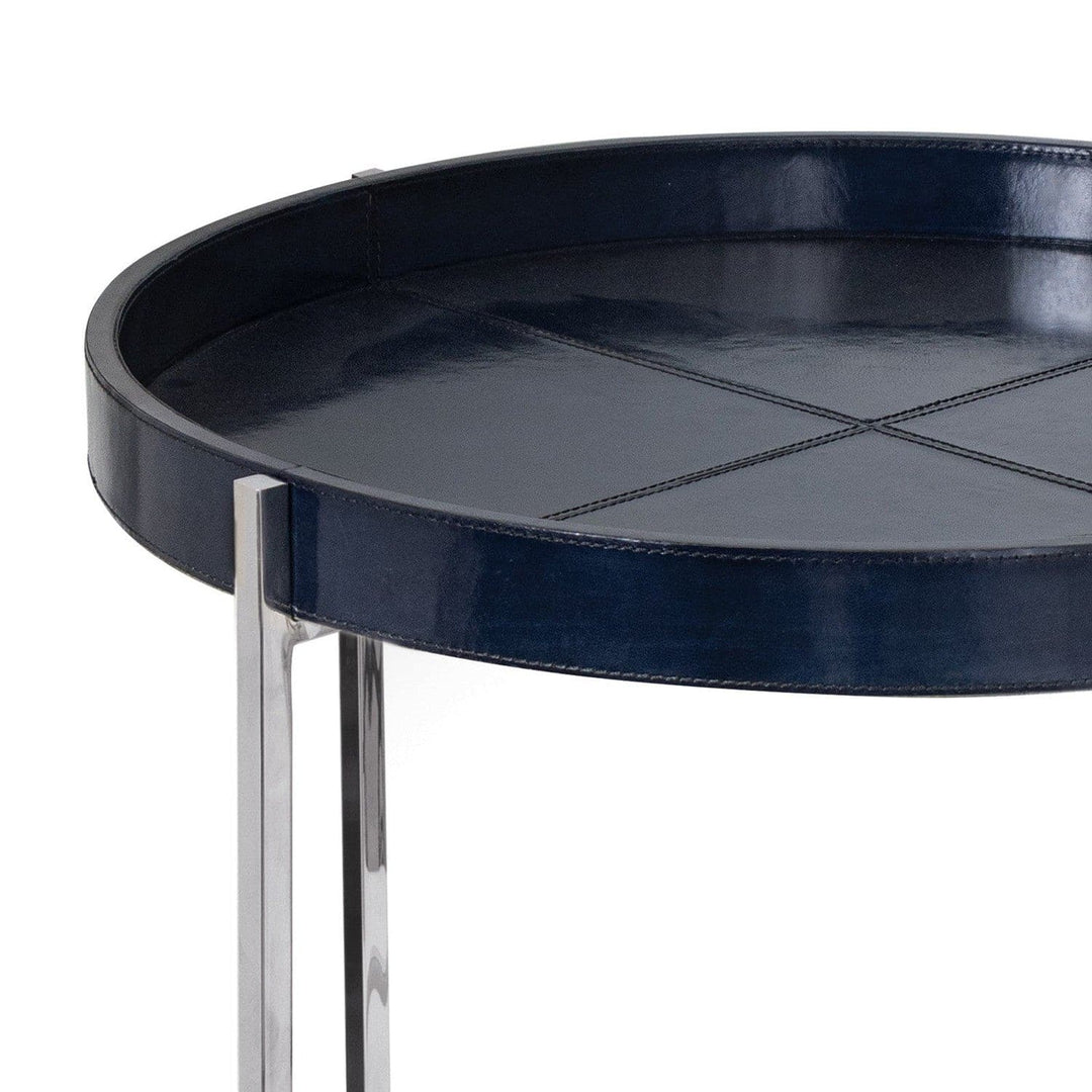 Derby Leather Tray Table-Regina Andrew Design-RAD-30-1173BLK-Side TablesBlack-6-France and Son