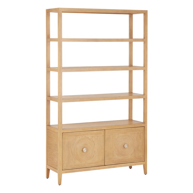 Santos Storage Etagere-Currey-CURY-3000-0266-Bookcases & CabinetsSea Sand-2-France and Son