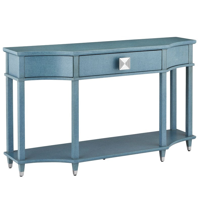 Maya Blue Console Table-Currey-CURY-3000-0283-Console Tables-1-France and Son