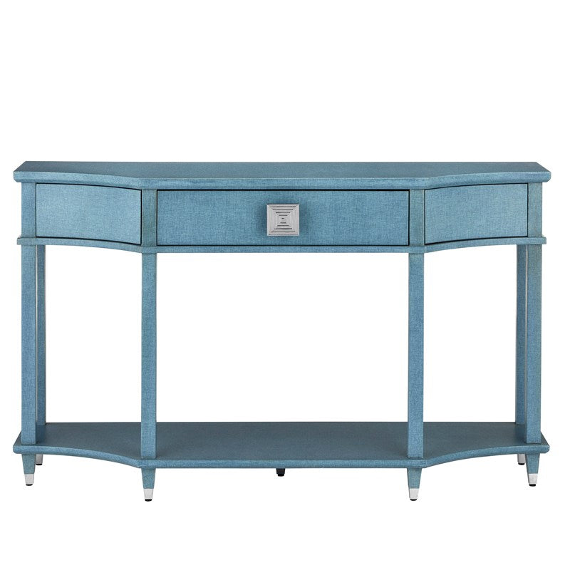 Maya Blue Console Table-Currey-CURY-3000-0283-Console Tables-2-France and Son