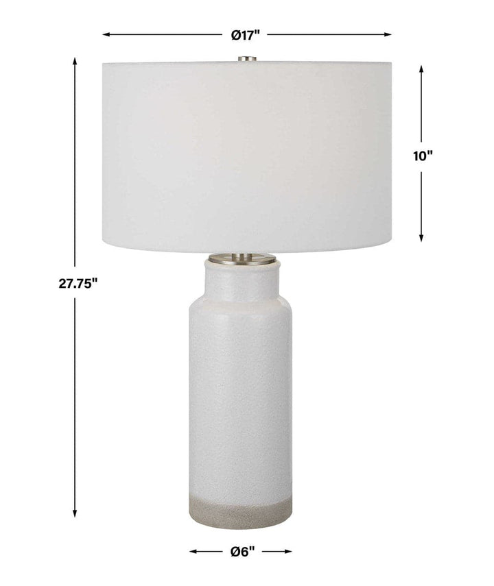 Albany White Farmhouse Table Lamp-Uttermost-UTTM-30038-Table Lamps-5-France and Son