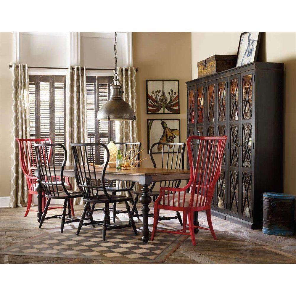 Sanctuary Two-Door Thin Display Cabinet - Ebony