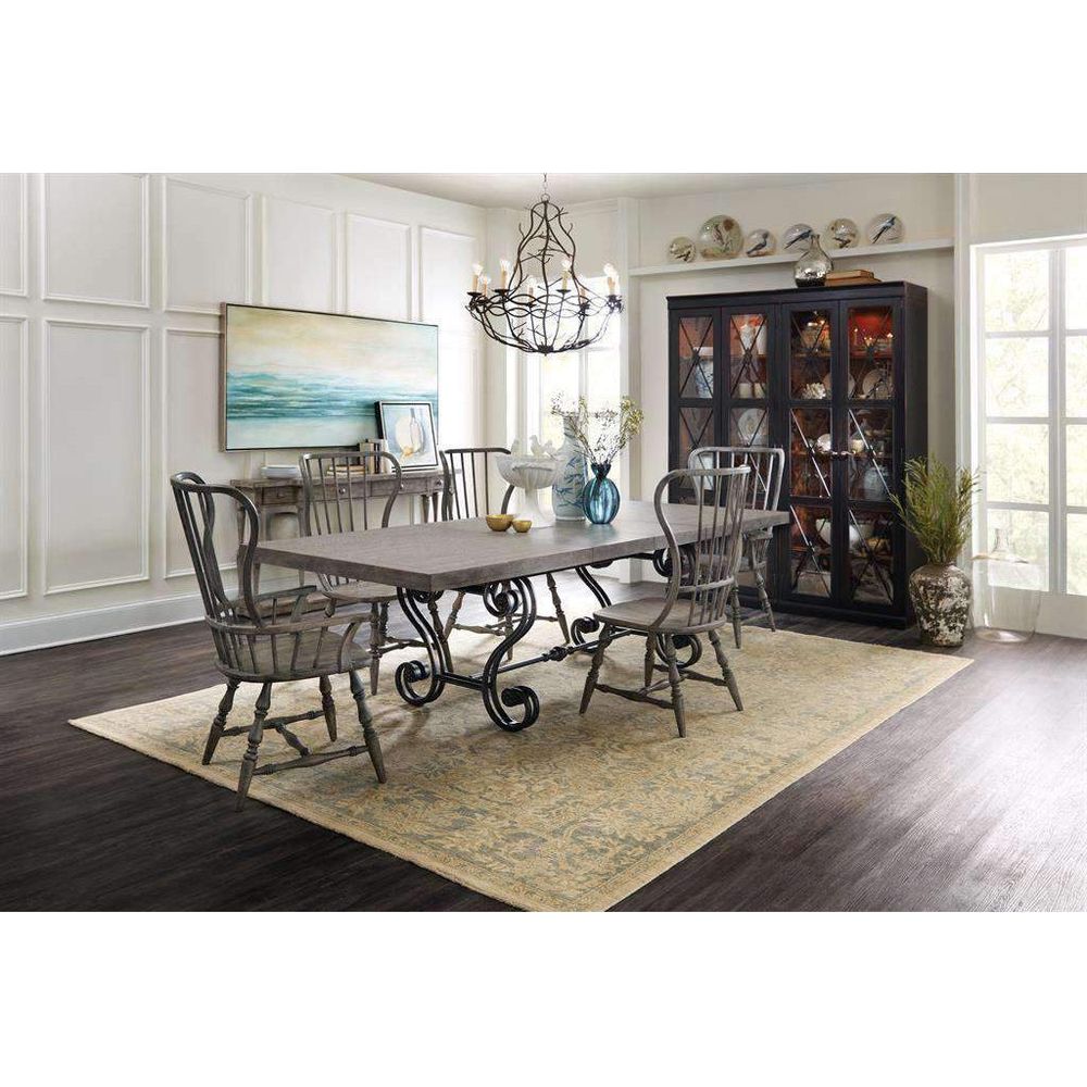 Sanctuary Two-Door Thin Display Cabinet - Ebony