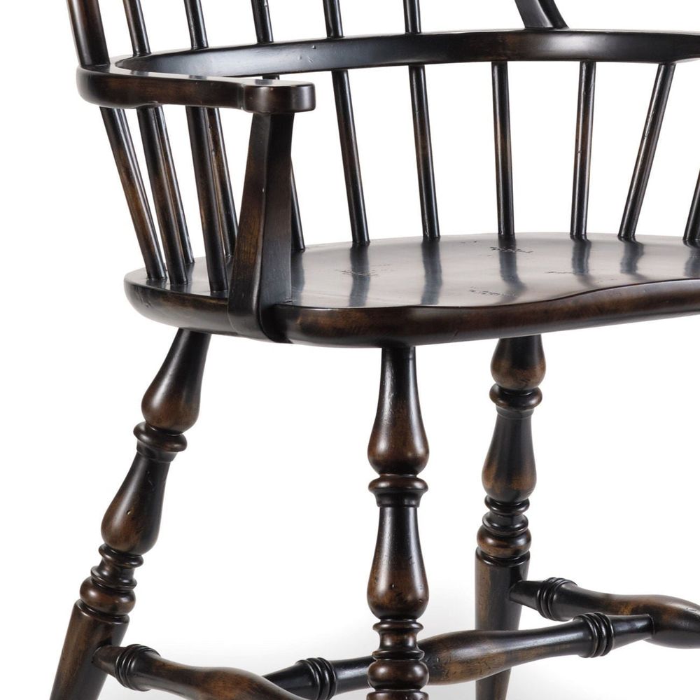 Dining Chairs Tranquil Spindle Arm Chair - Ebony