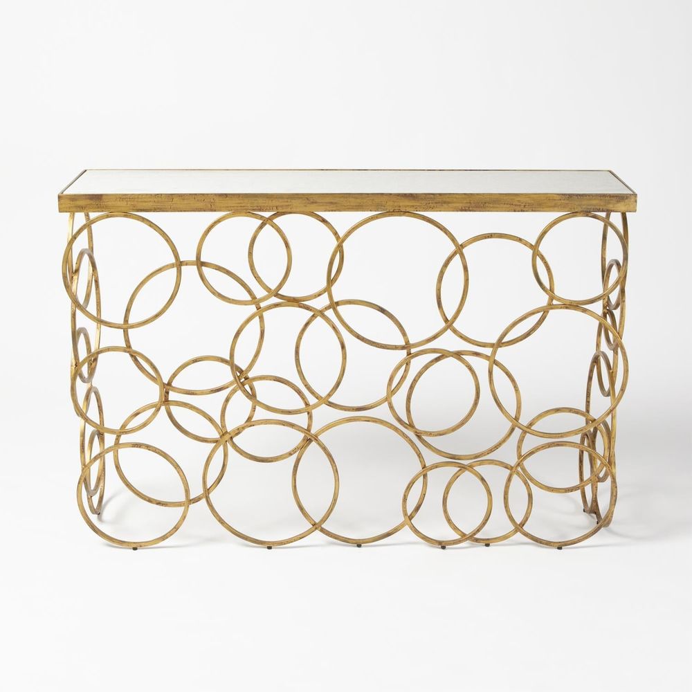 Console Tables Ring Console-Antique Gold