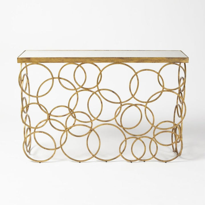 Console Tables Ring Console-Antique Gold