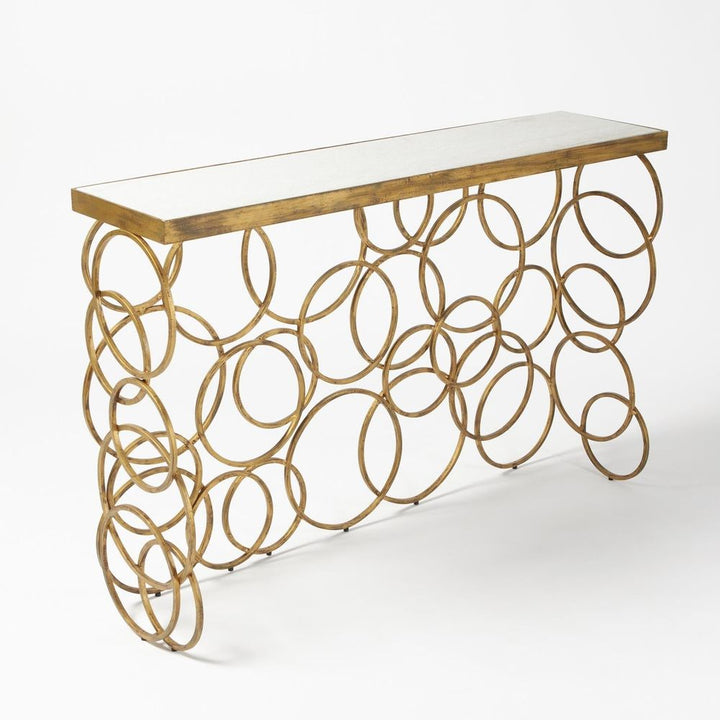 Console Tables Ring Console-Antique Gold