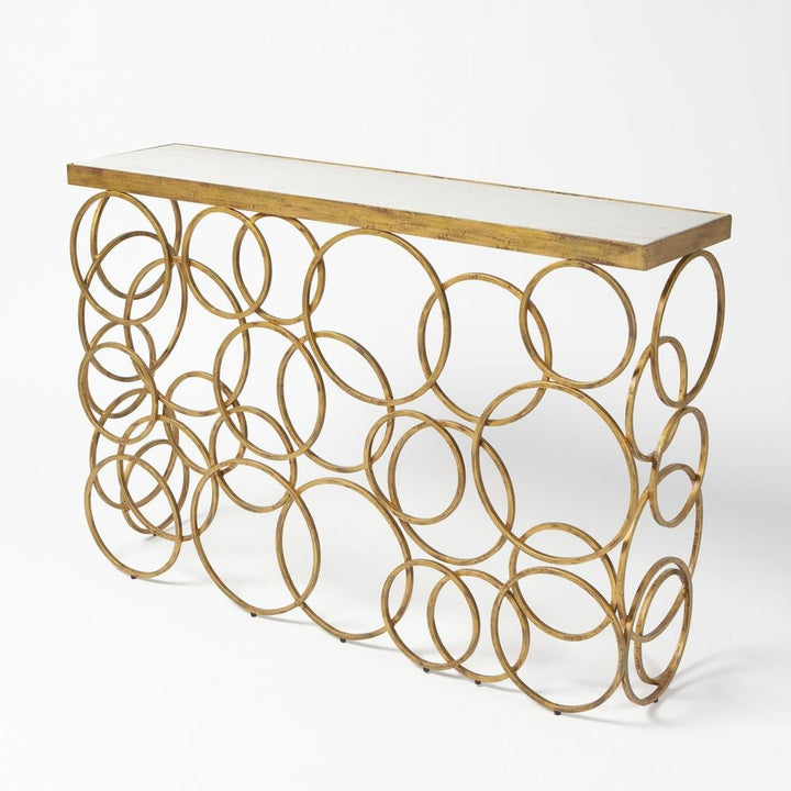 Console Tables Ring Console-Antique Gold