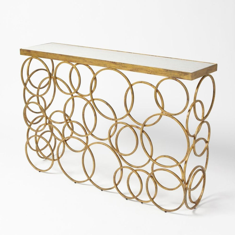 Console Tables Ring Console-Antique Gold
