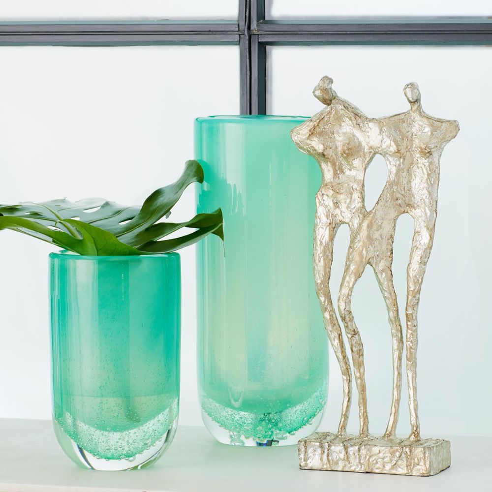 Decorative Objects Couple-Silver Leaf