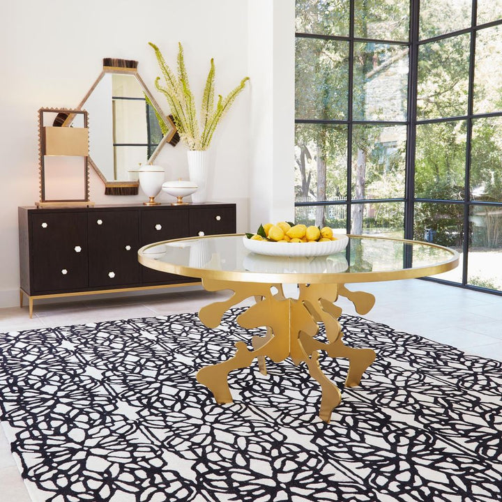 Dining Tables Ink Blot Dining Table-Gold Leaf-48