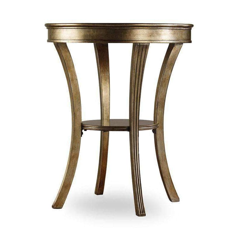 Side Tables Sanctuary Round Mirrored Accent Table - Visage