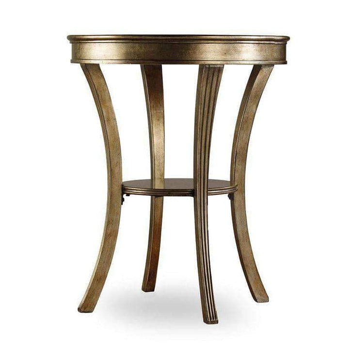 Side Tables Sanctuary Round Mirrored Accent Table - Visage